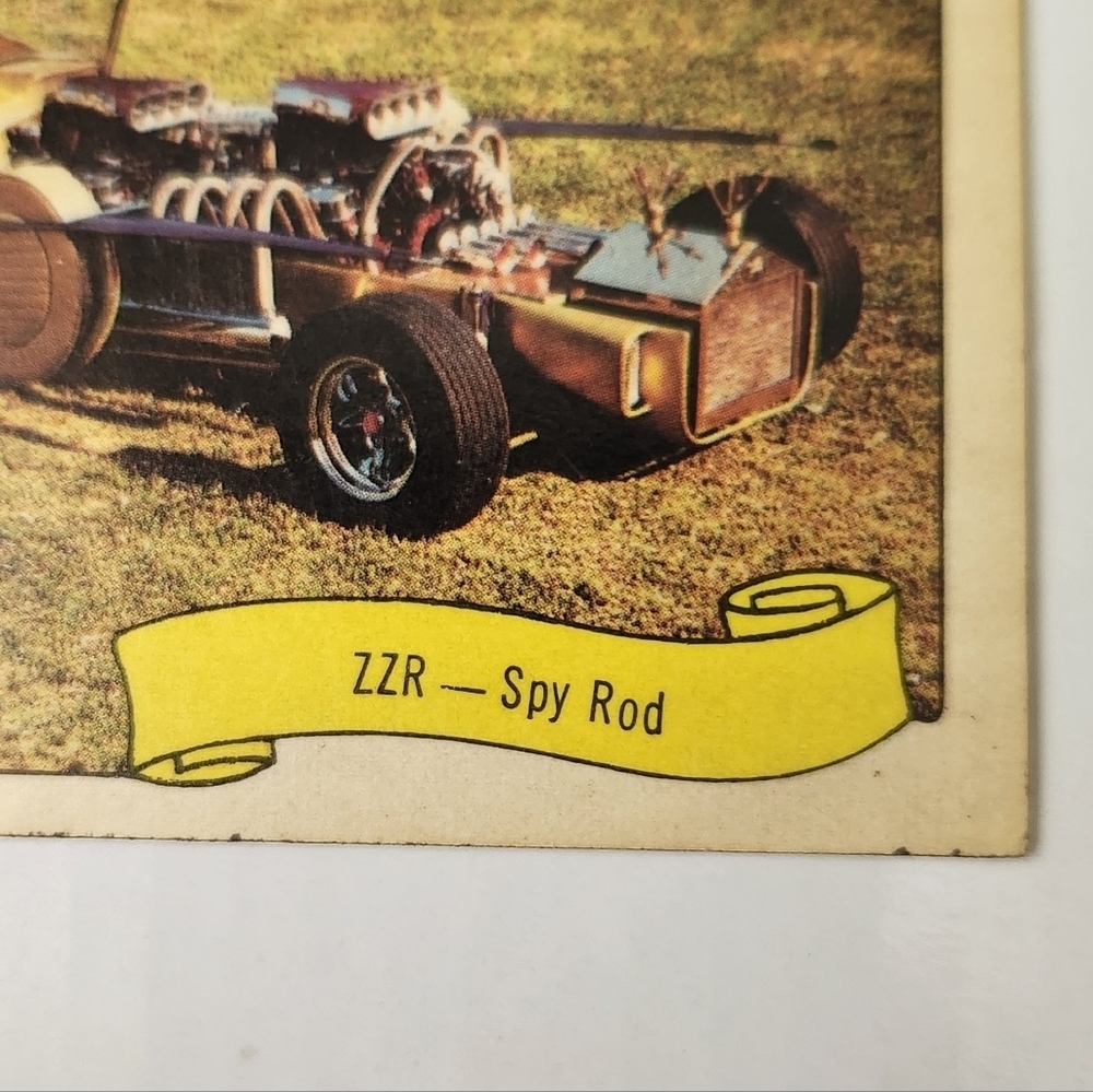 1974/1975 Fleer George Barris Kustom Cars Series 1 ZZR - Spy Rod Sticker Card Vn - Picture 2 of 14